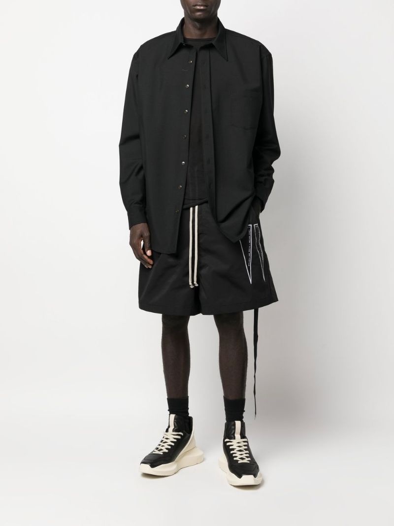 logo-patch deck shorts - 2