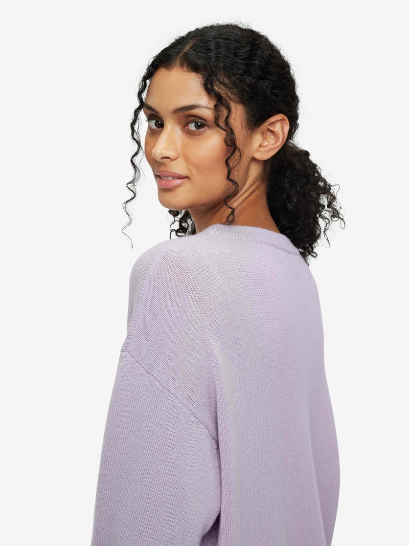Women's Relaxed Sweater Daphne Cashmere Lilac - 7