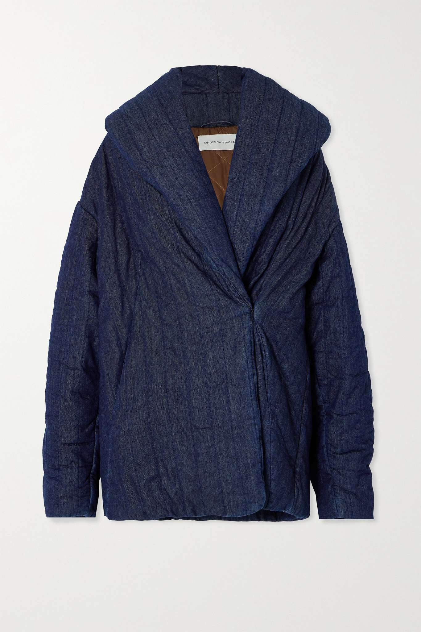 Quilted denim jacket - 1