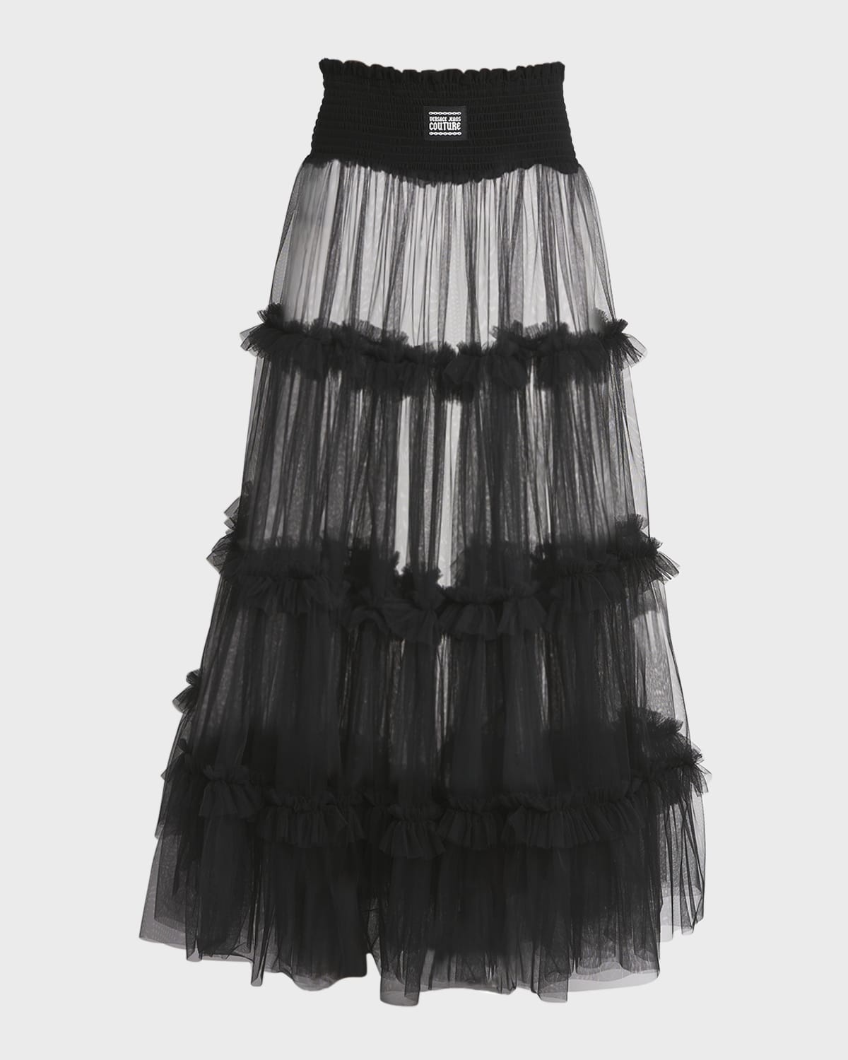 Tiered Tulle Midi Skirt - 1