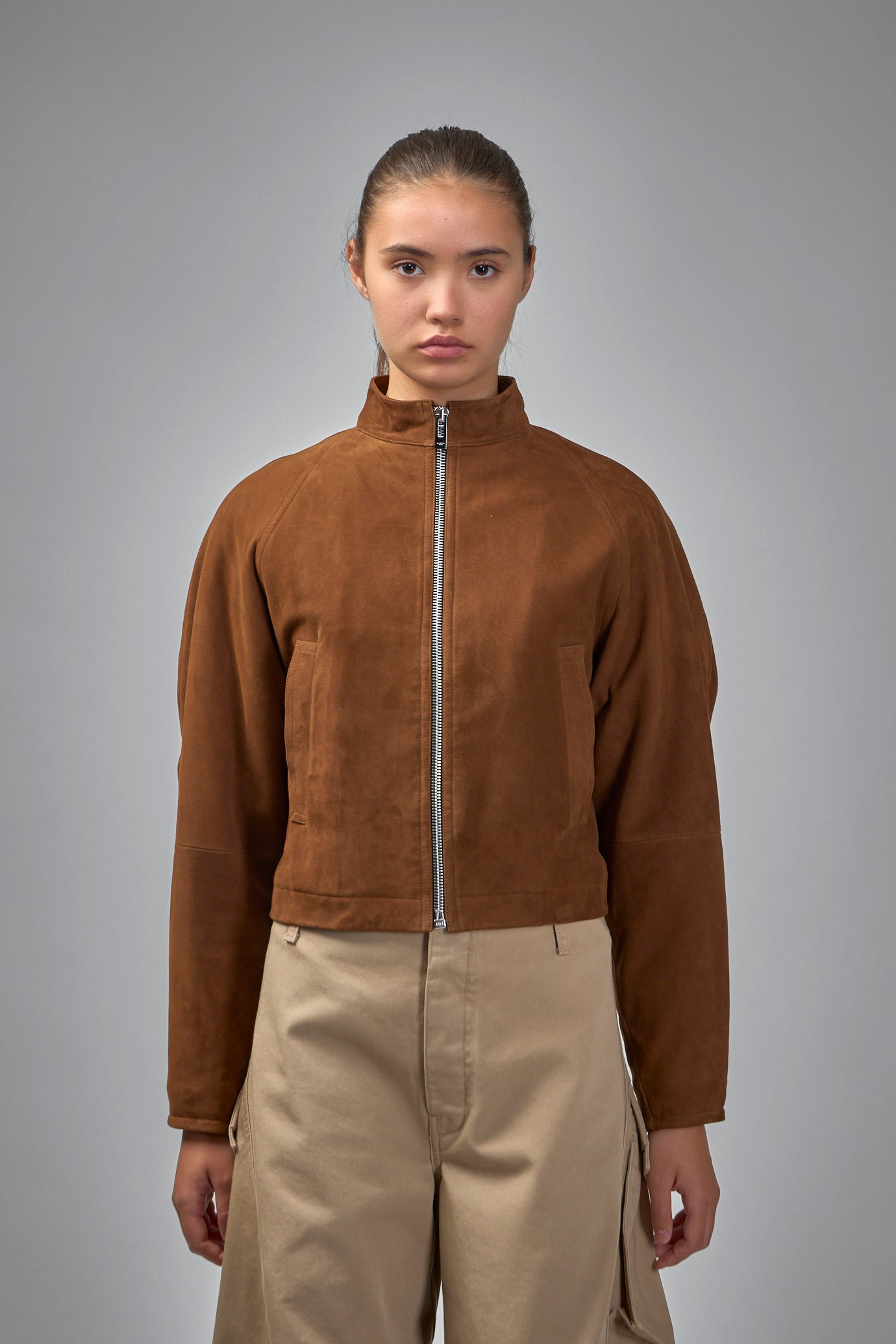 Round Suede Jacket - 1
