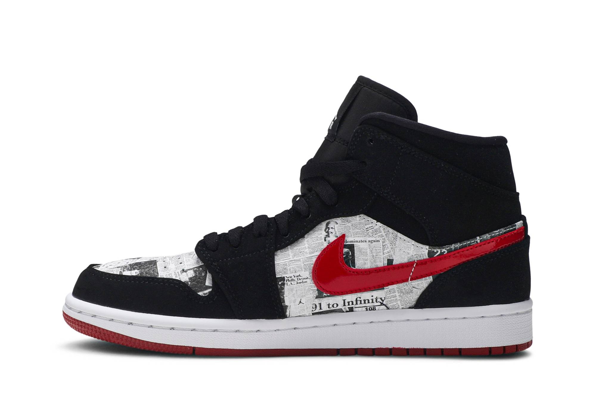 Air Jordan 1 Mid SE 'Newspaper Air Times' - 3