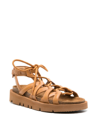 A.P.C. x NRL Iliade lace-up sandals outlook
