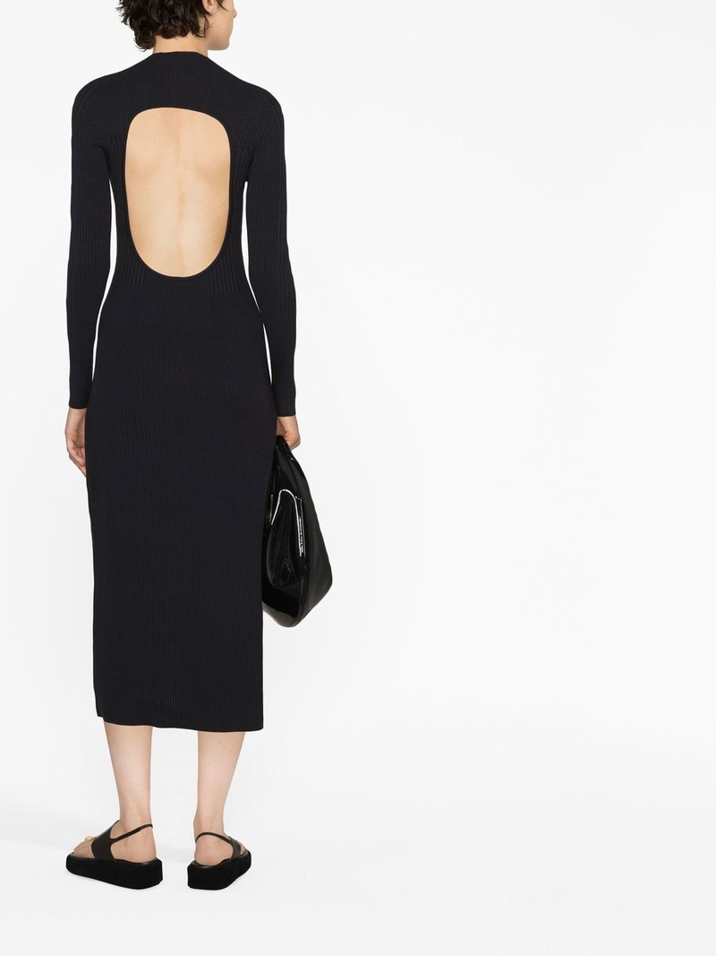 AERON Lara open-back knitted dress outlook