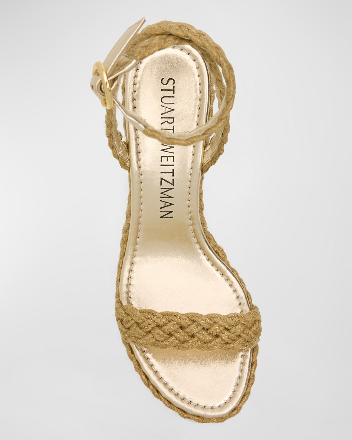 Braida Metallic Jute Wedge Espadrilles - 5