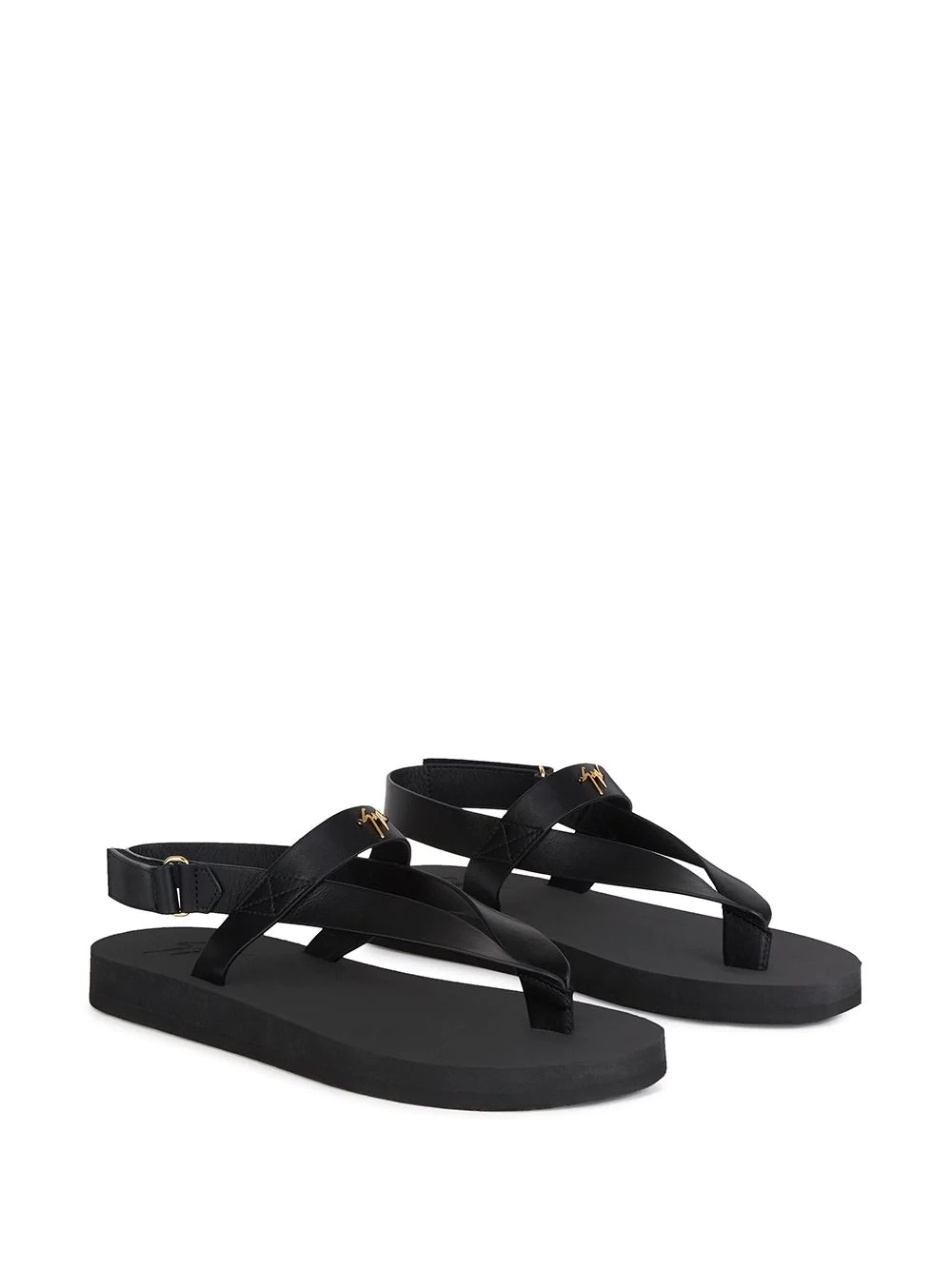 thong strap sandals - 2