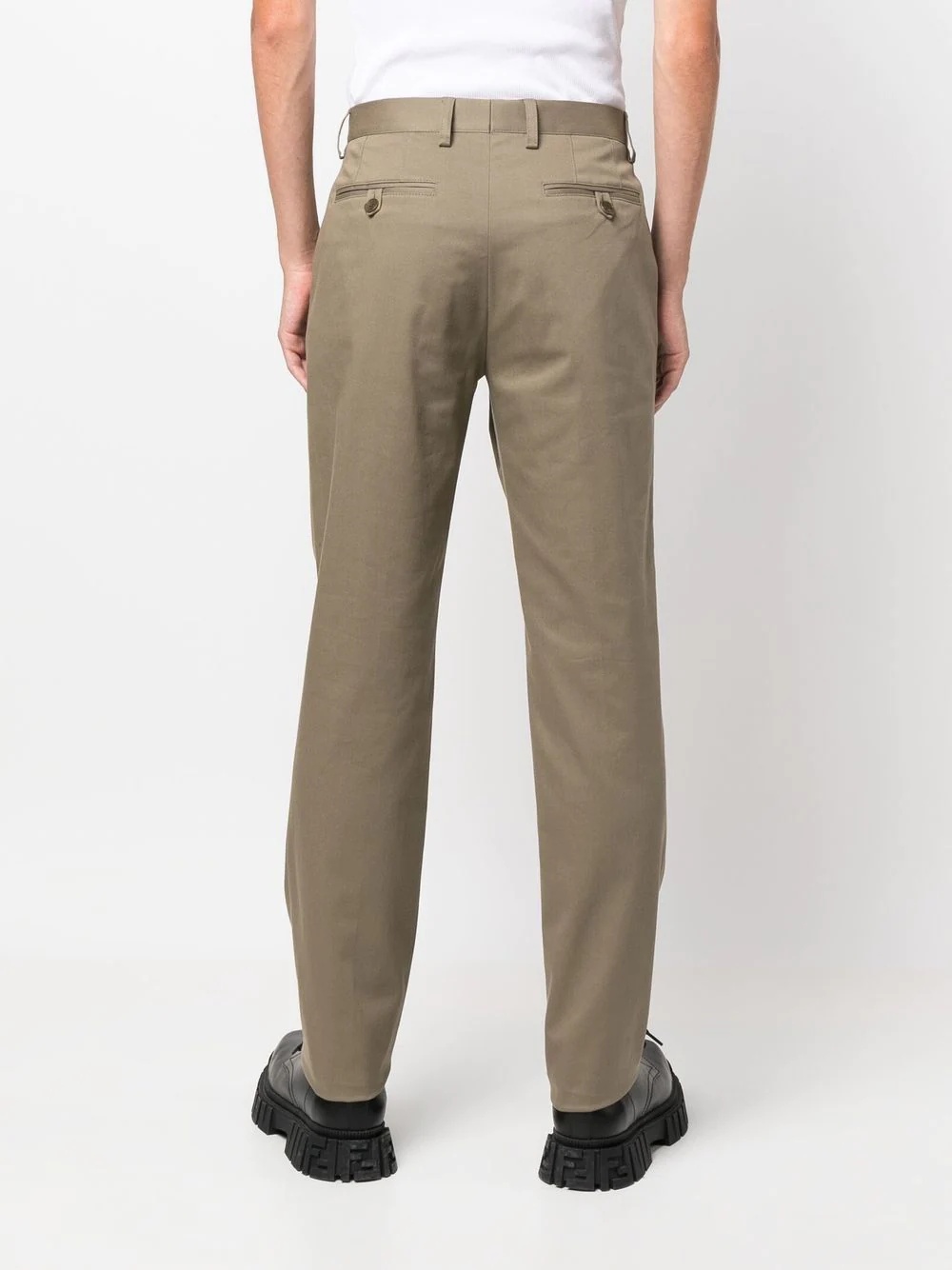 straight-leg tailored trousers - 4