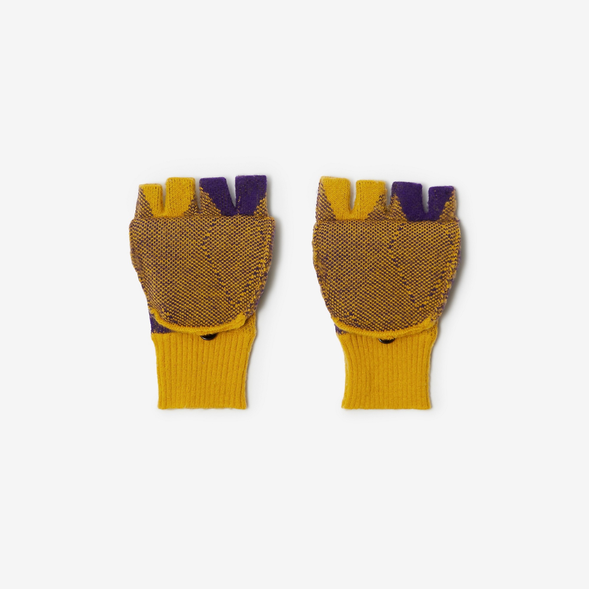 Argyle Wool Mittens - 3