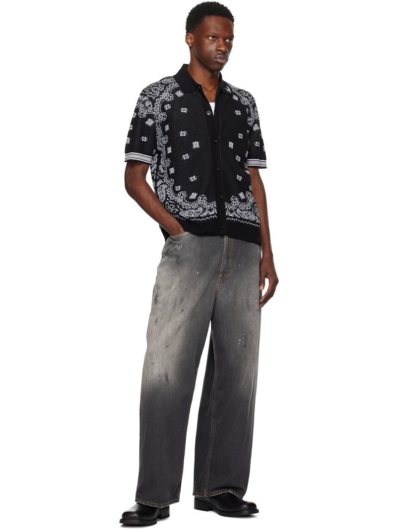 AMIRI Black Bandana Polo outlook
