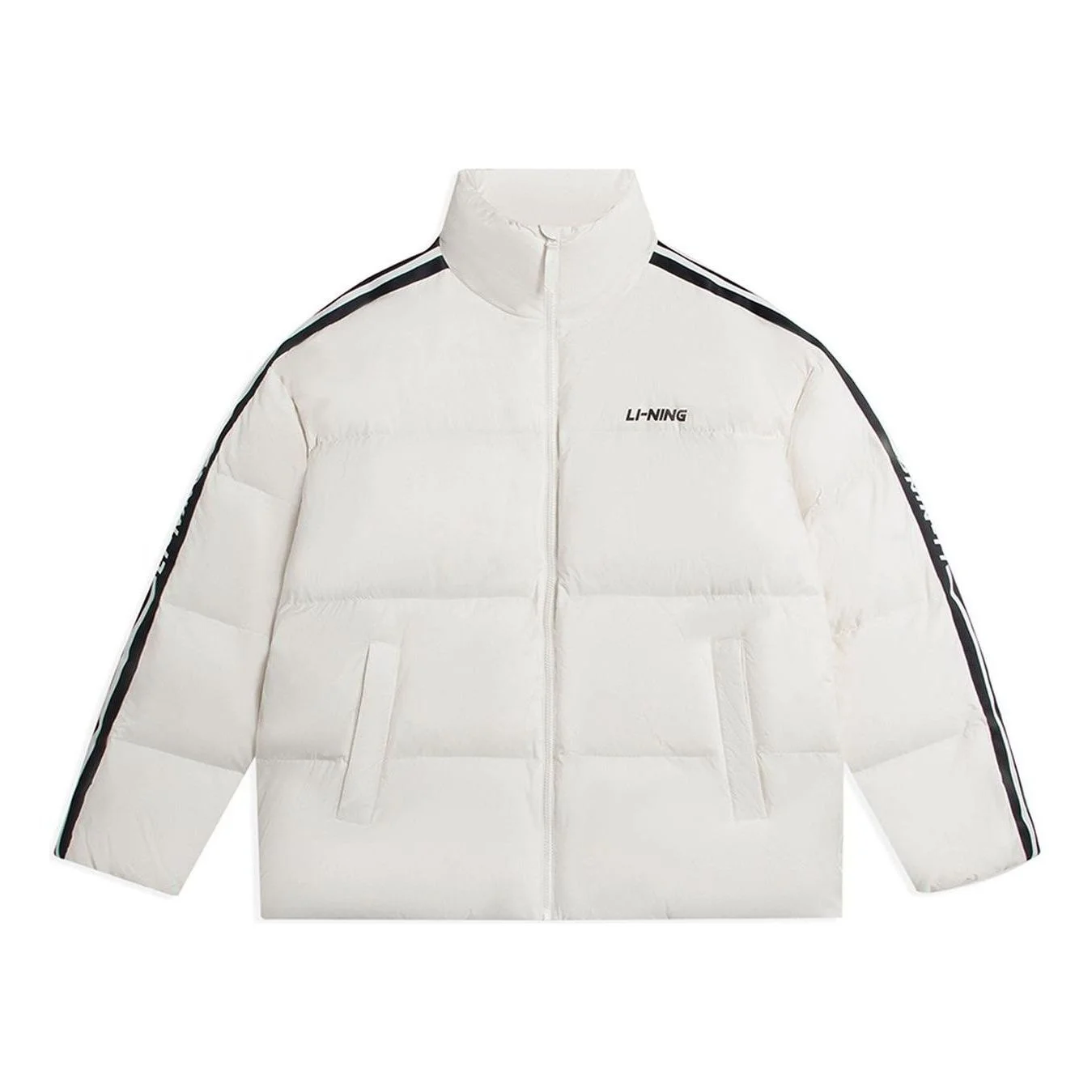 Li-Ning Graphic Short Down Jacket 'White' AYMS337-2 - 1