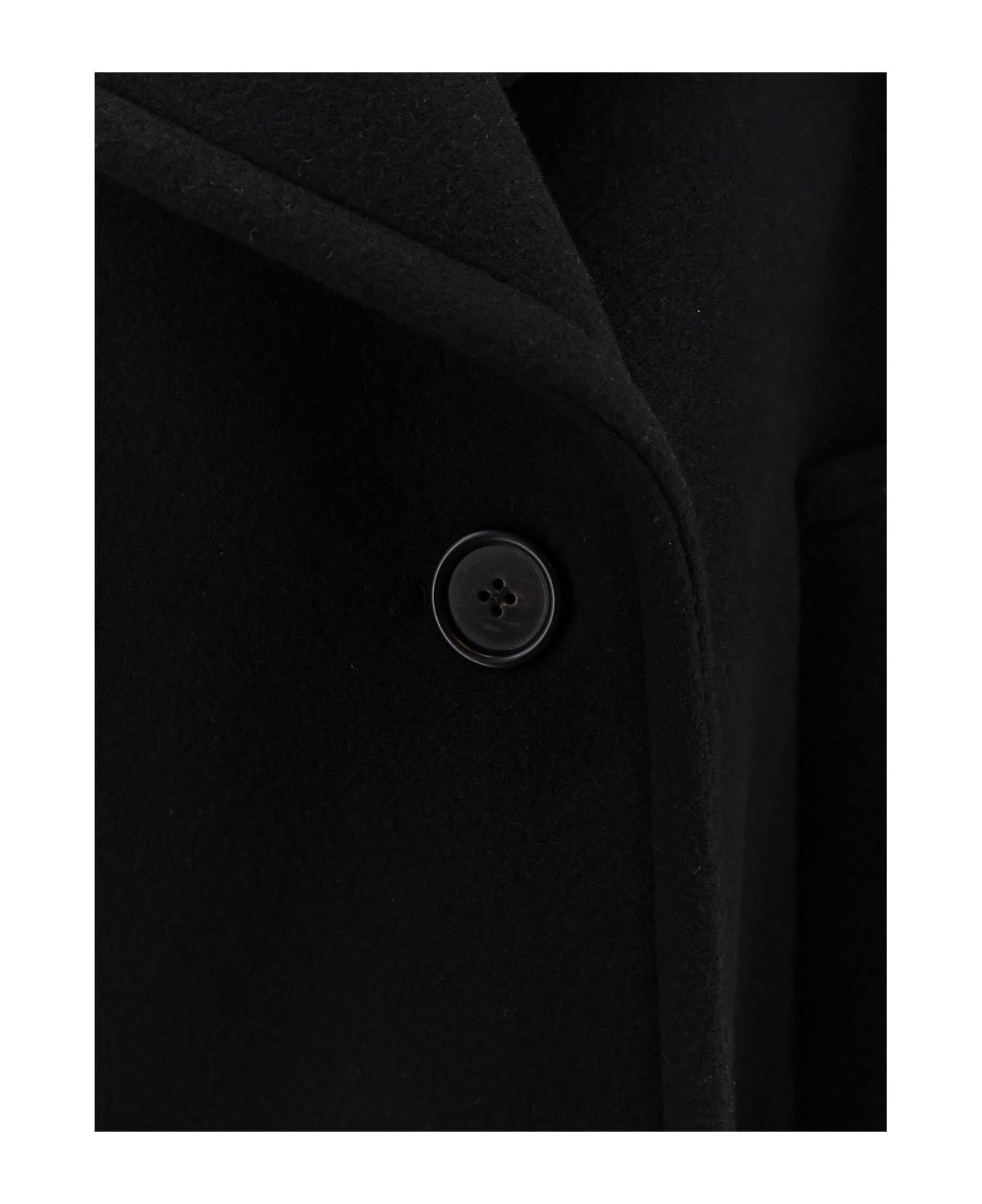 Virgin Wool Blend Peacoat - 3