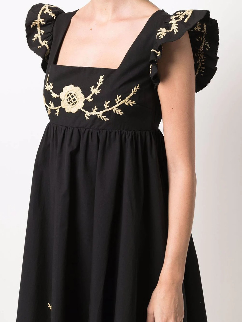 embroidered cotton mini dress 5