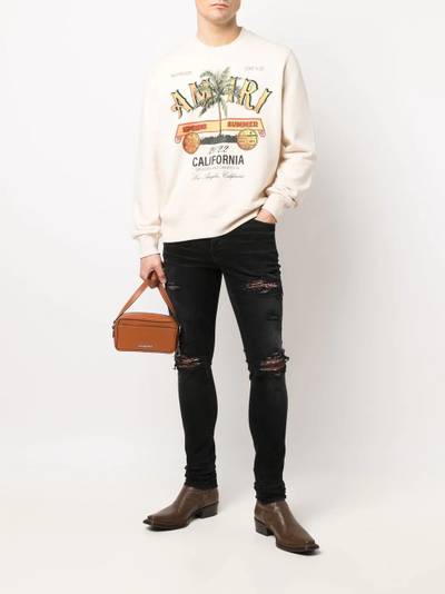 AMIRI ripped skinny-fit jeans outlook