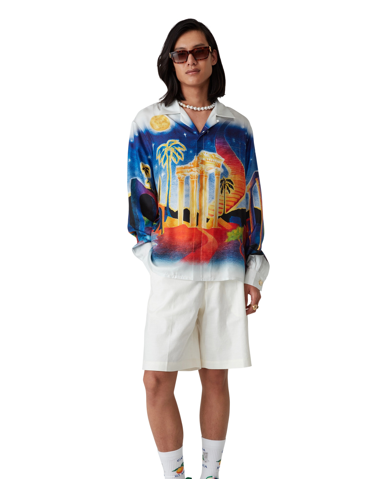 Midnight Acropolis Silk Shirt | Casablanca Paris - 4
