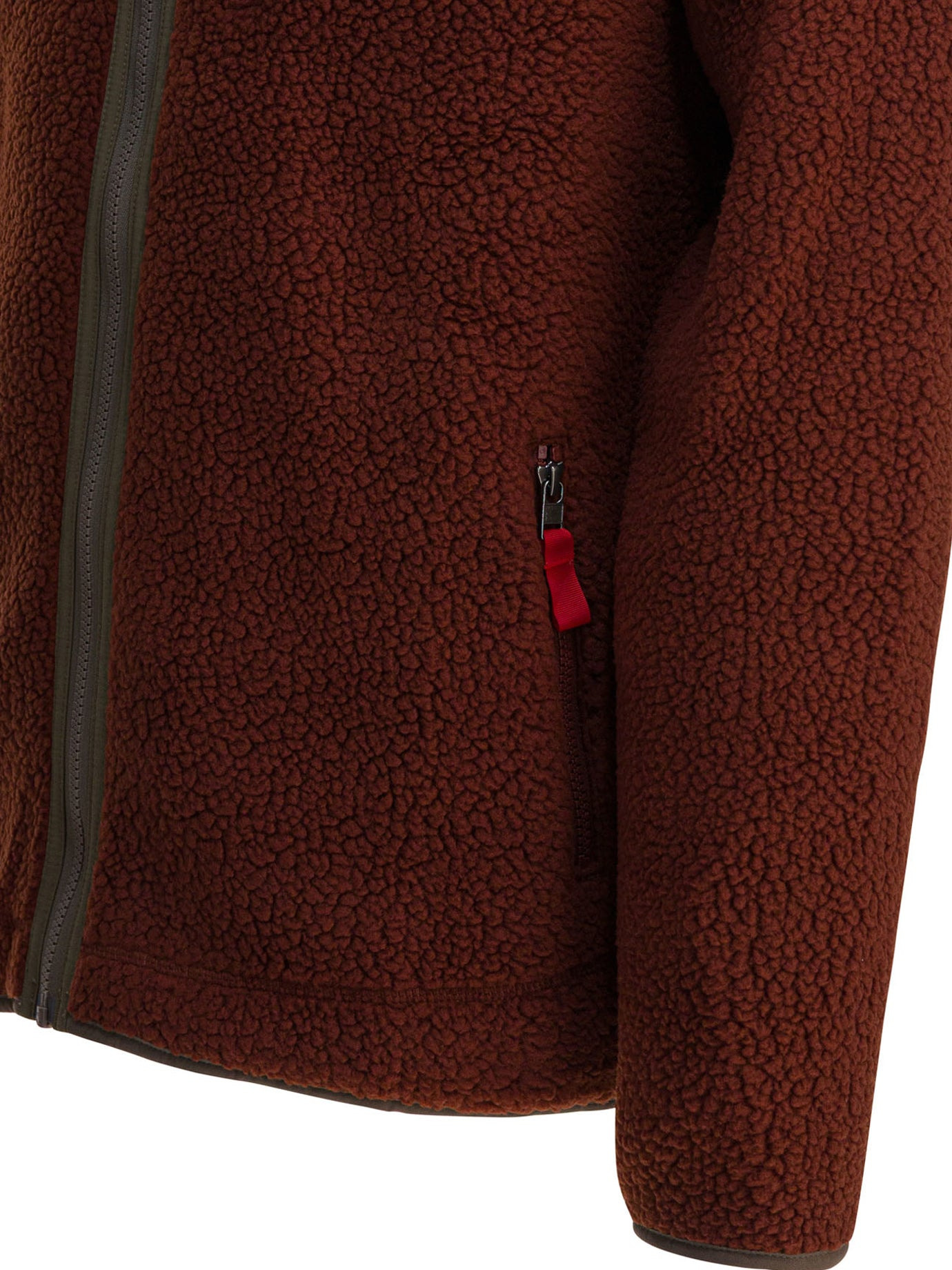 Retro Pile Fleece Jackets Bordeaux - 4