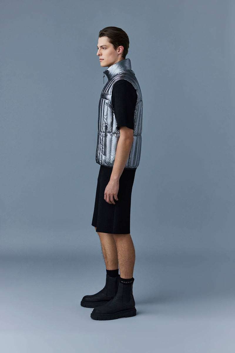 MACKAGE PATRICK-M Metallic Laminate Light Down Vest outlook