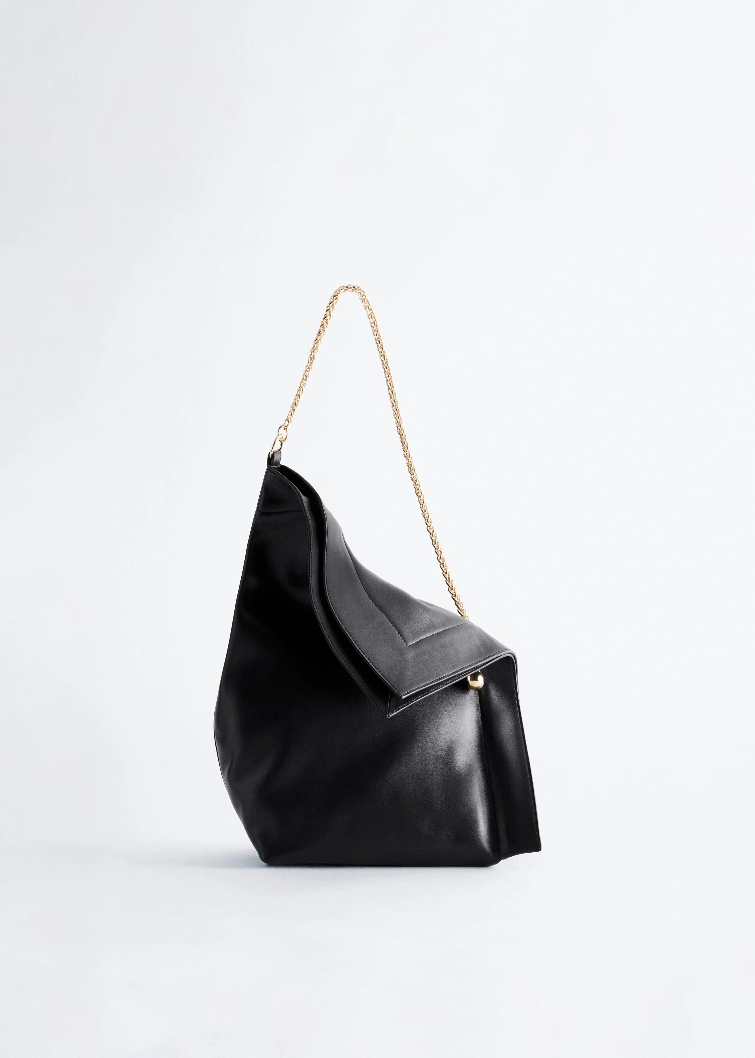 Slouchy Grain Leather Bag - 1