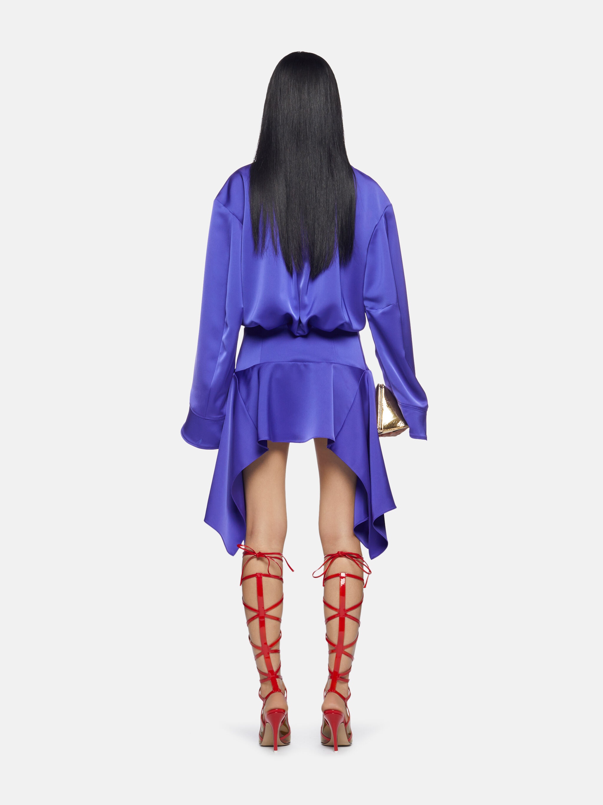 ''MISCHA'' VIVID VIOLET MINI DRESS - 3