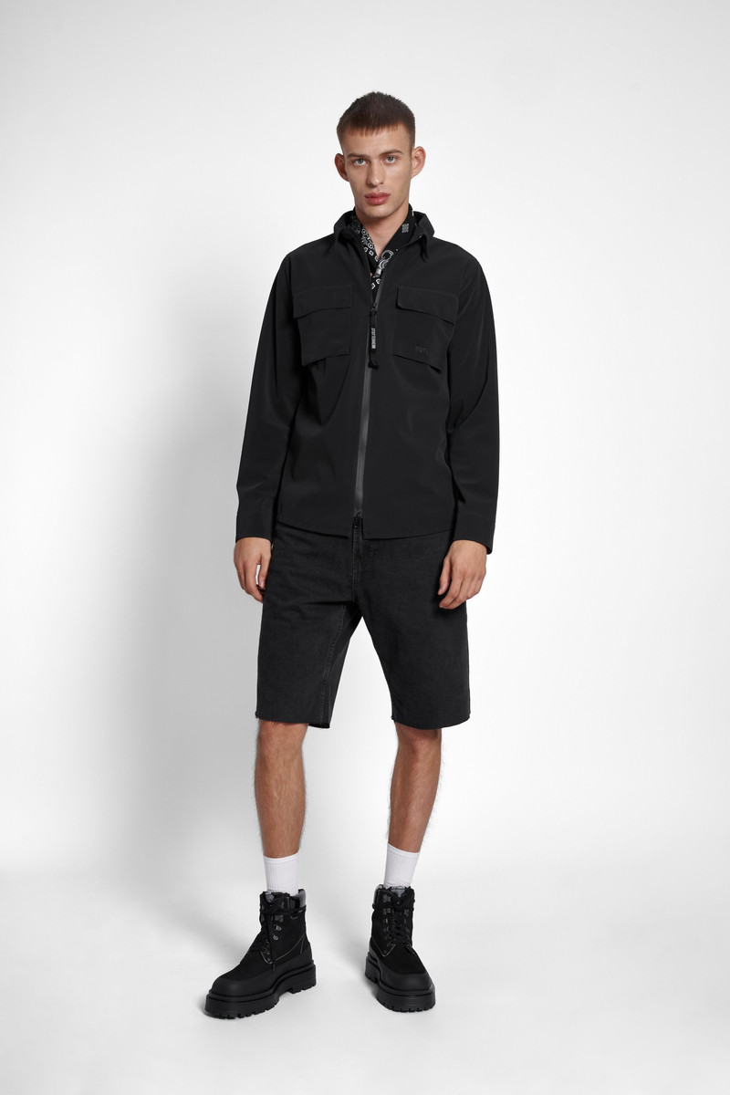 Stutterheim Vitaberg Matte Overshirt Black outlook