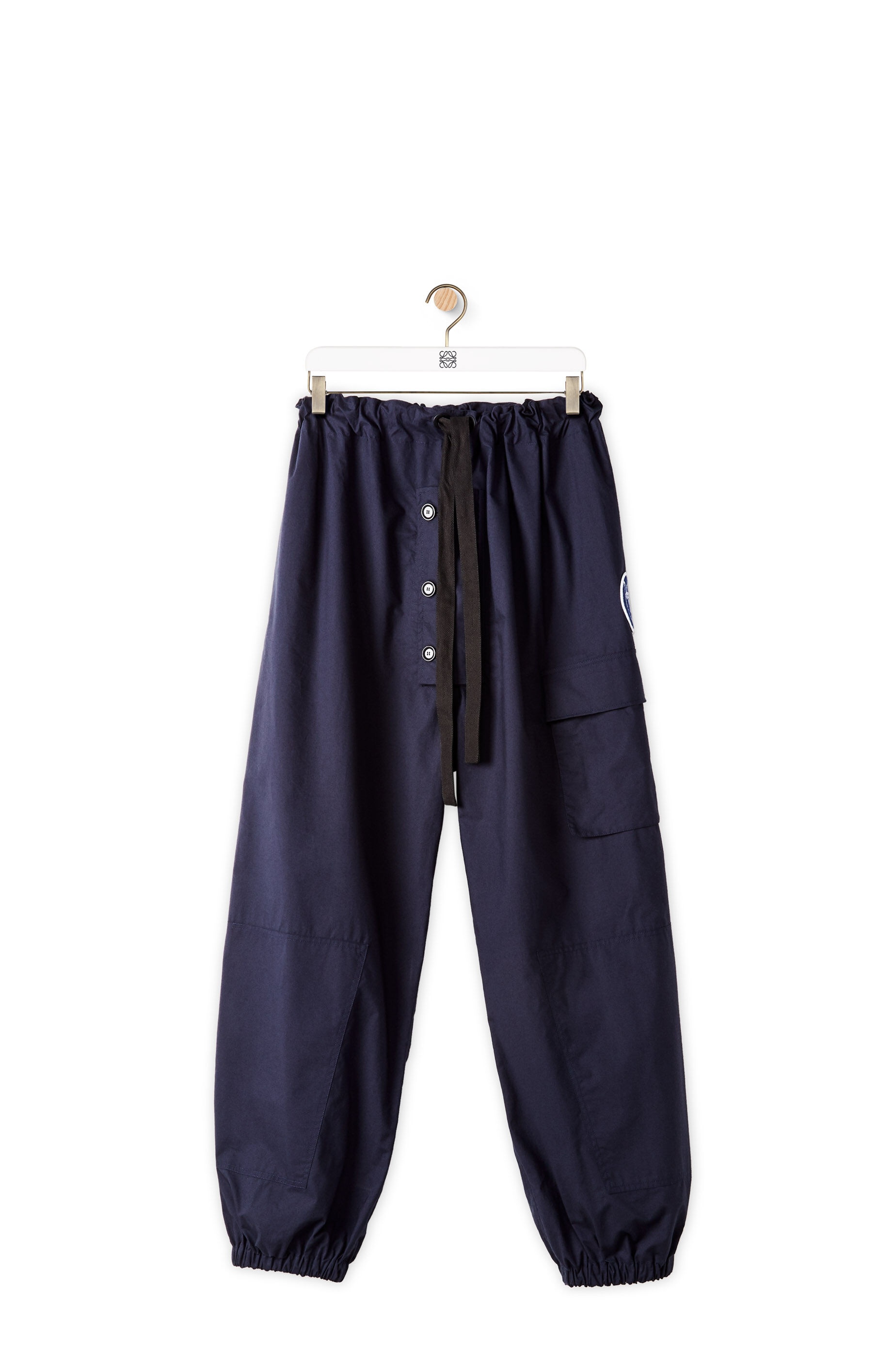 Drawstring trousers in cotton - 1