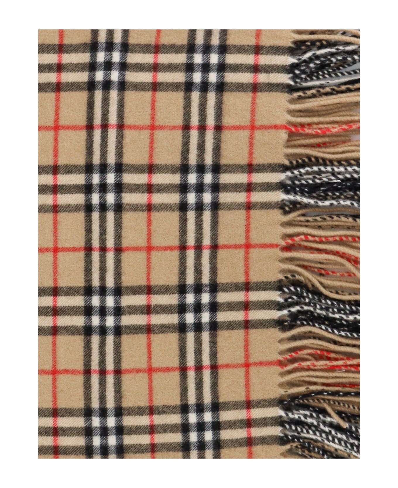 Nova-check Fringed Scarf - 2