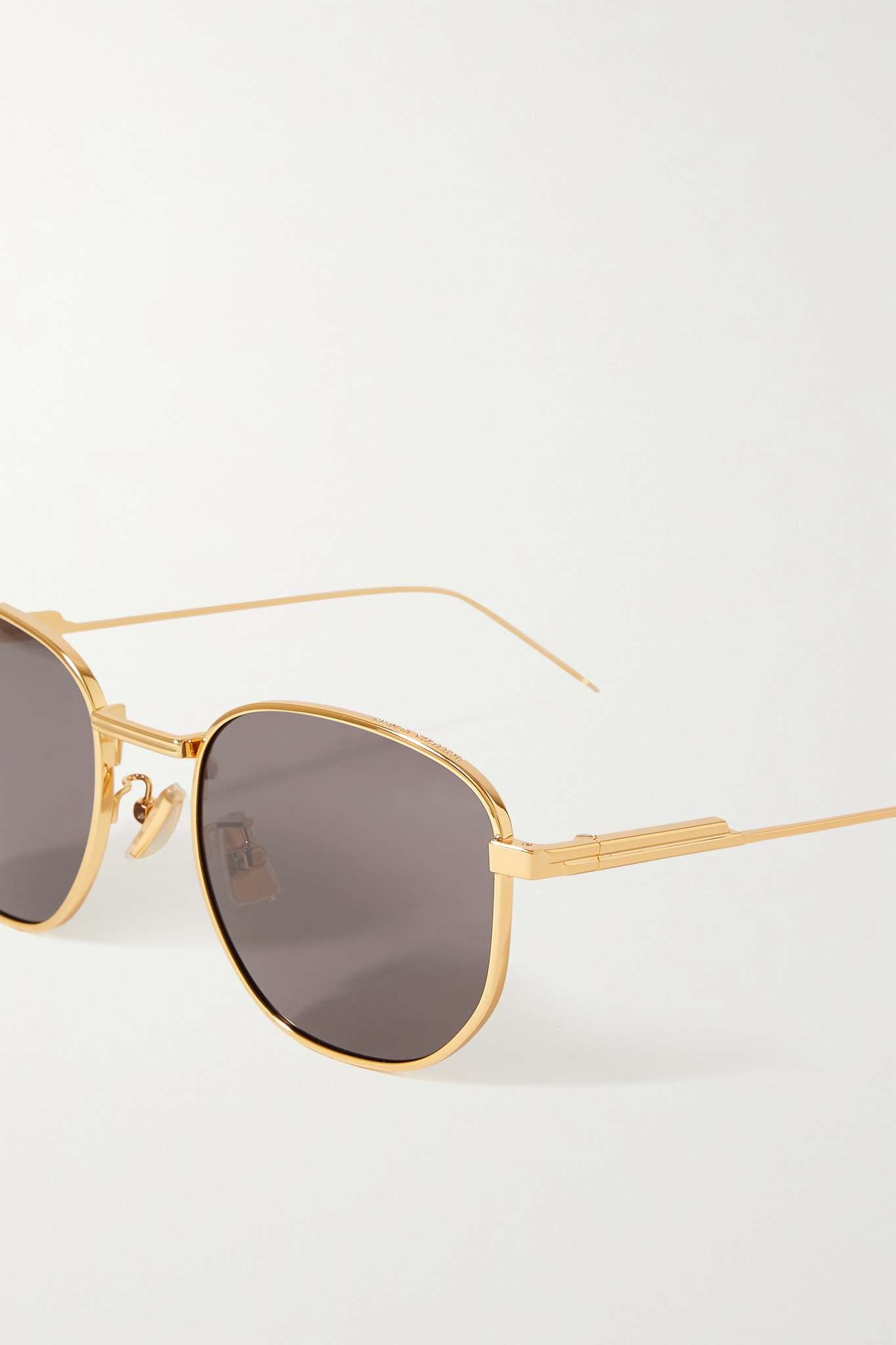 Round-frame gold-tone sunglasses - 4