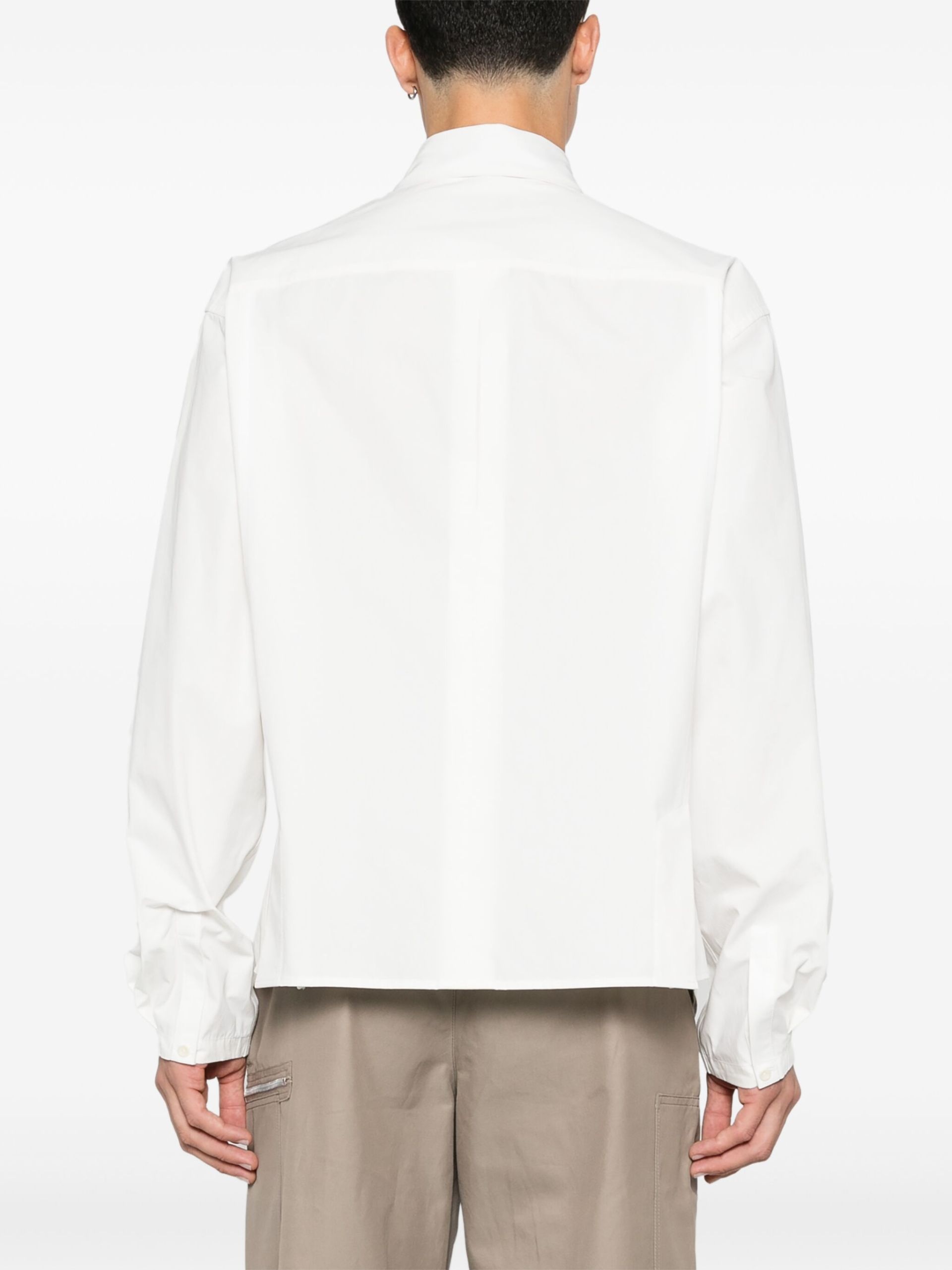 White Cotton Shirt - 4