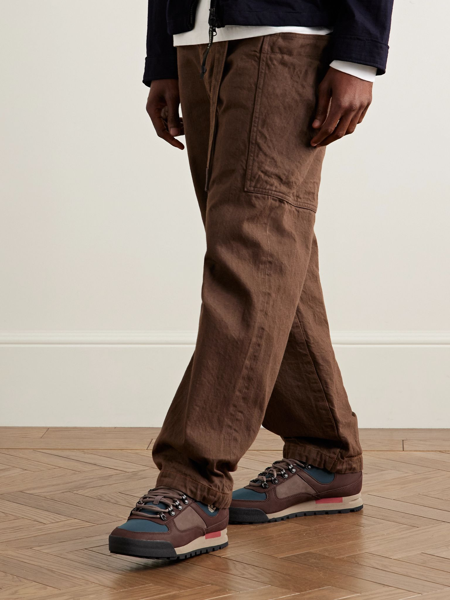 Grisedale Spezial Suede and Satin-Trimmed Nubuck Sneakers Brown - 2