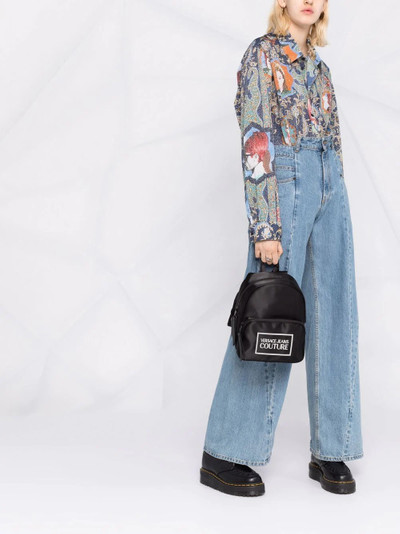 VERSACE JEANS COUTURE logo-patch backpack outlook