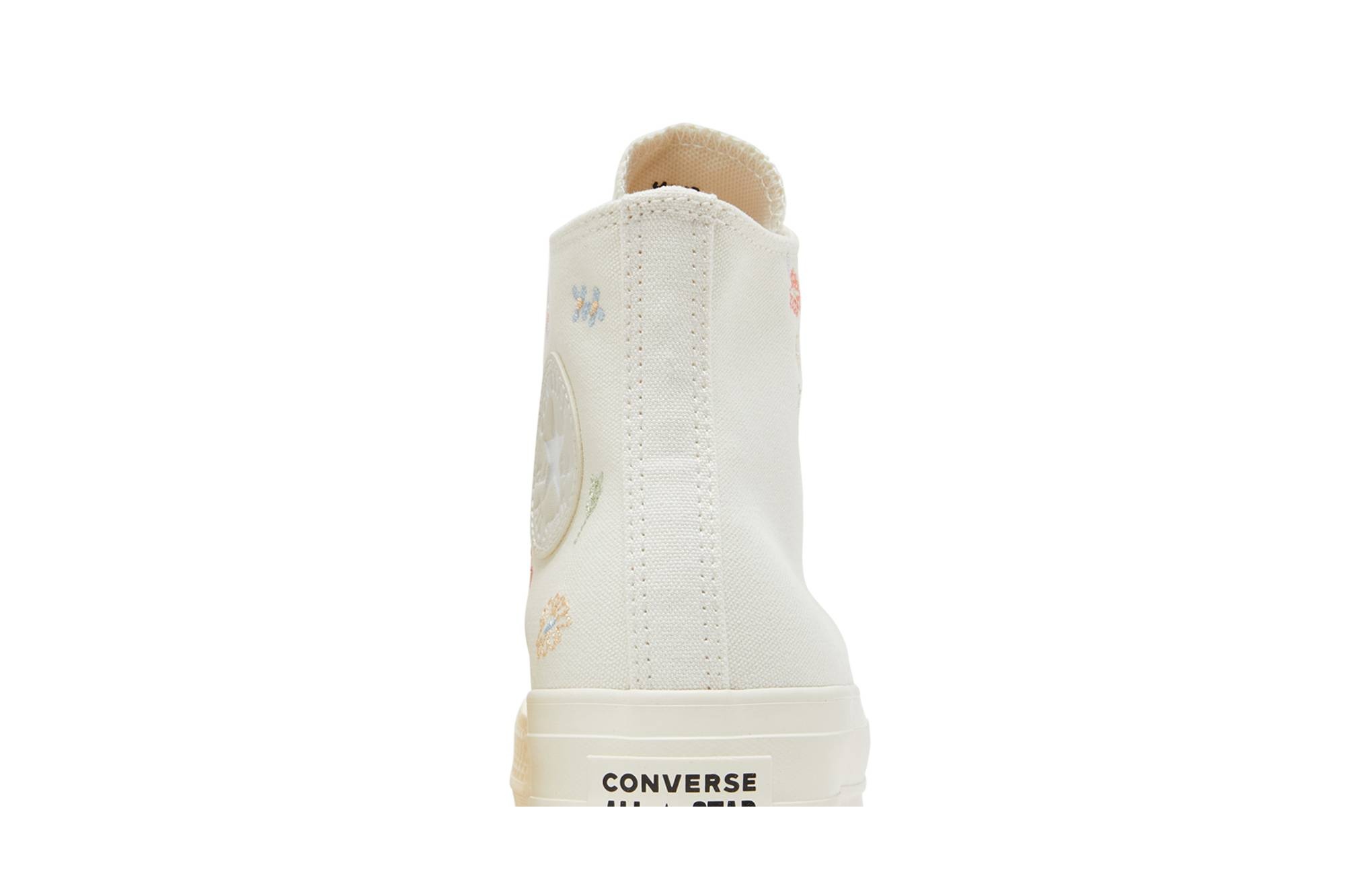 Wmns Chuck Taylor All Star Lift Platform 'Embroidered Floral - Egret' - 7