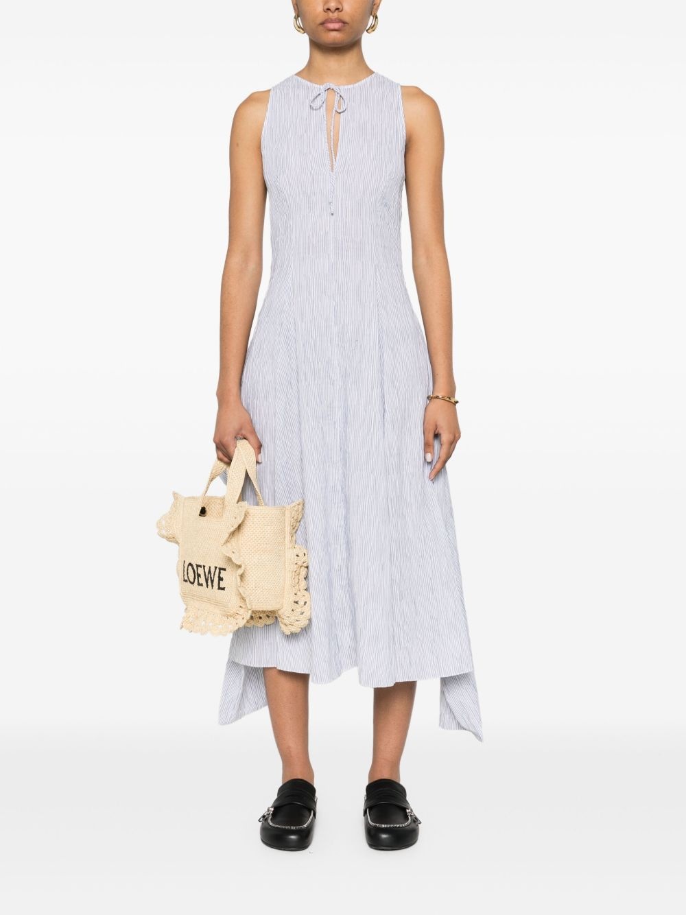 striped midi dress - 2