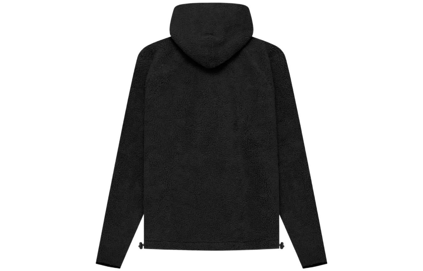 Fear of God Essentials SS22 Polar Fleece Half Zip Hoodie 'Iron' FOG-SS22-396 - 3