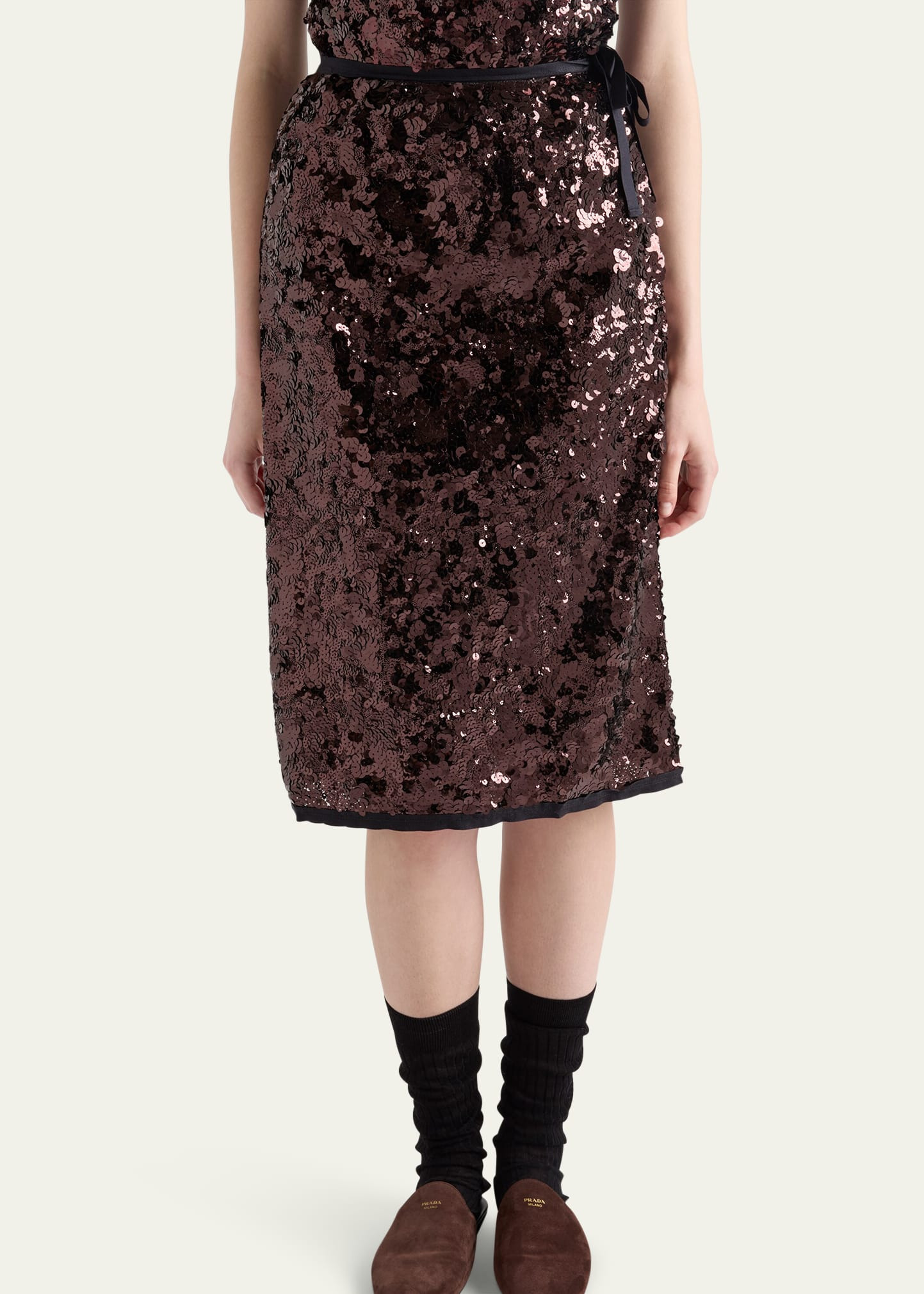 Sequined Midi Skirt - 4