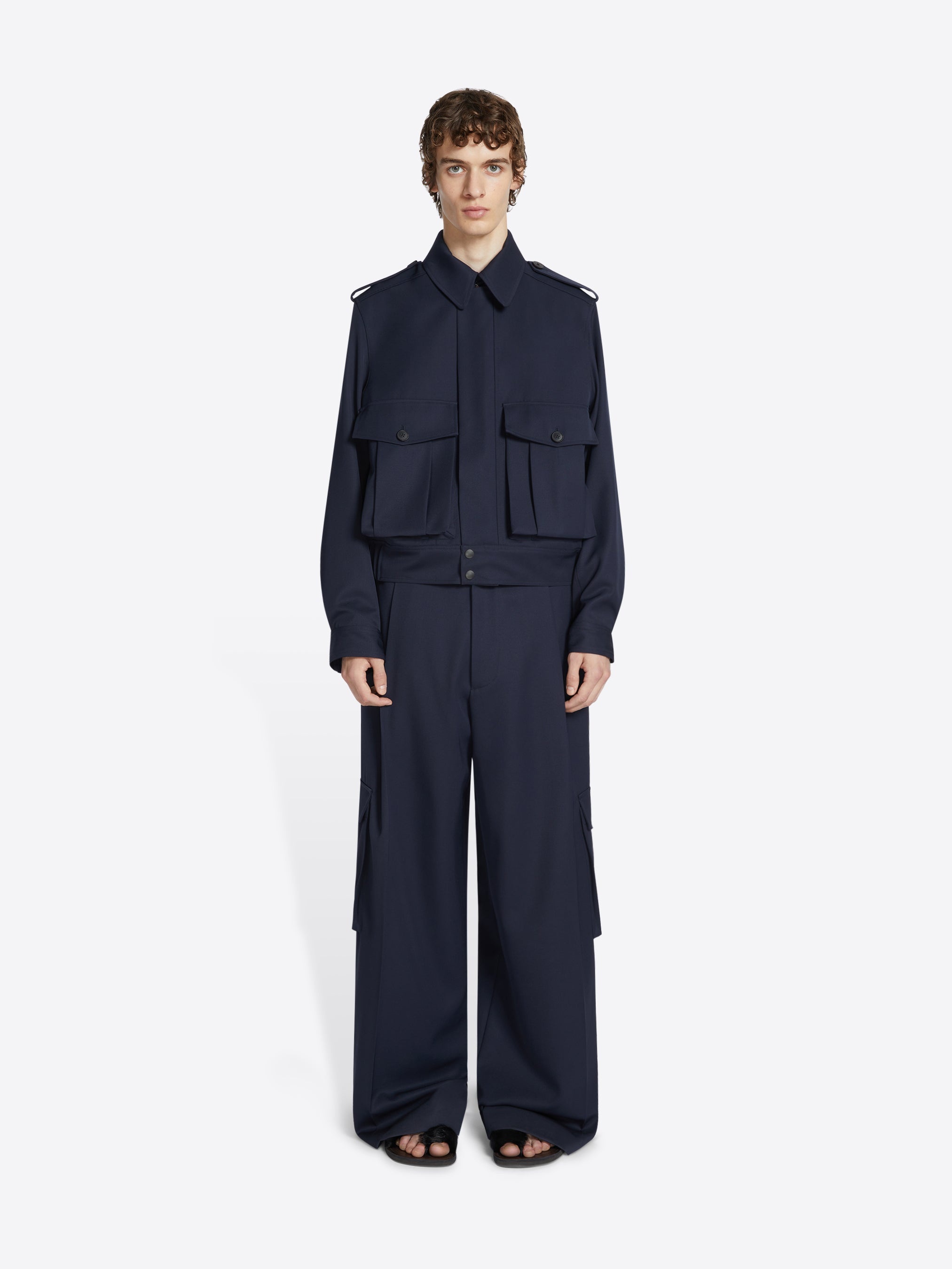 WIDE BELTED PANTS - 2