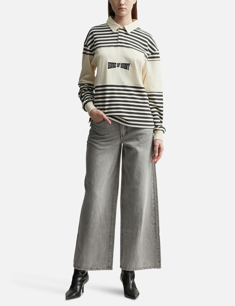 House of Sunny STRIPE POWER LOGO BUTTON-UP outlook