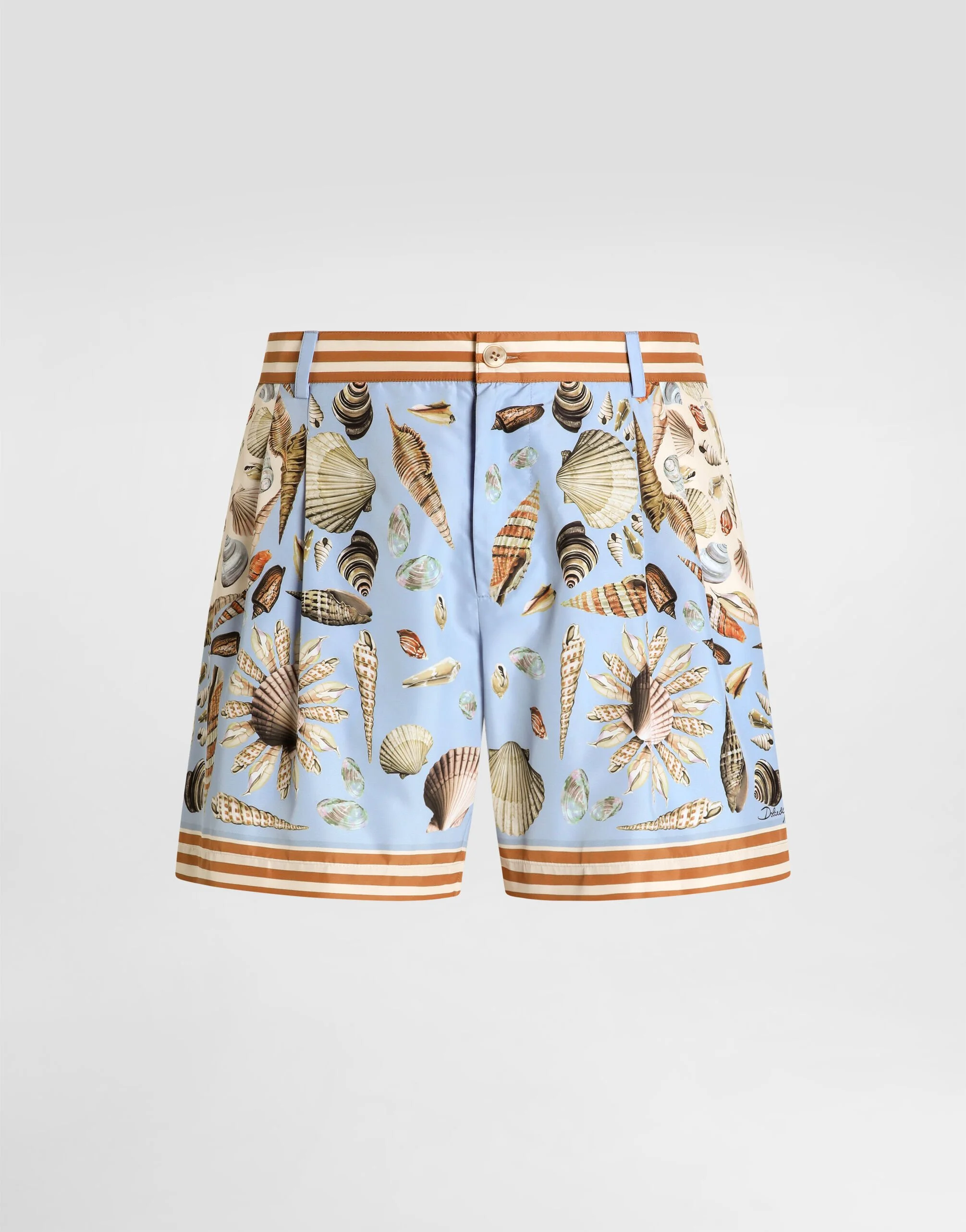 Shell-print short swim boxer shorts - 1