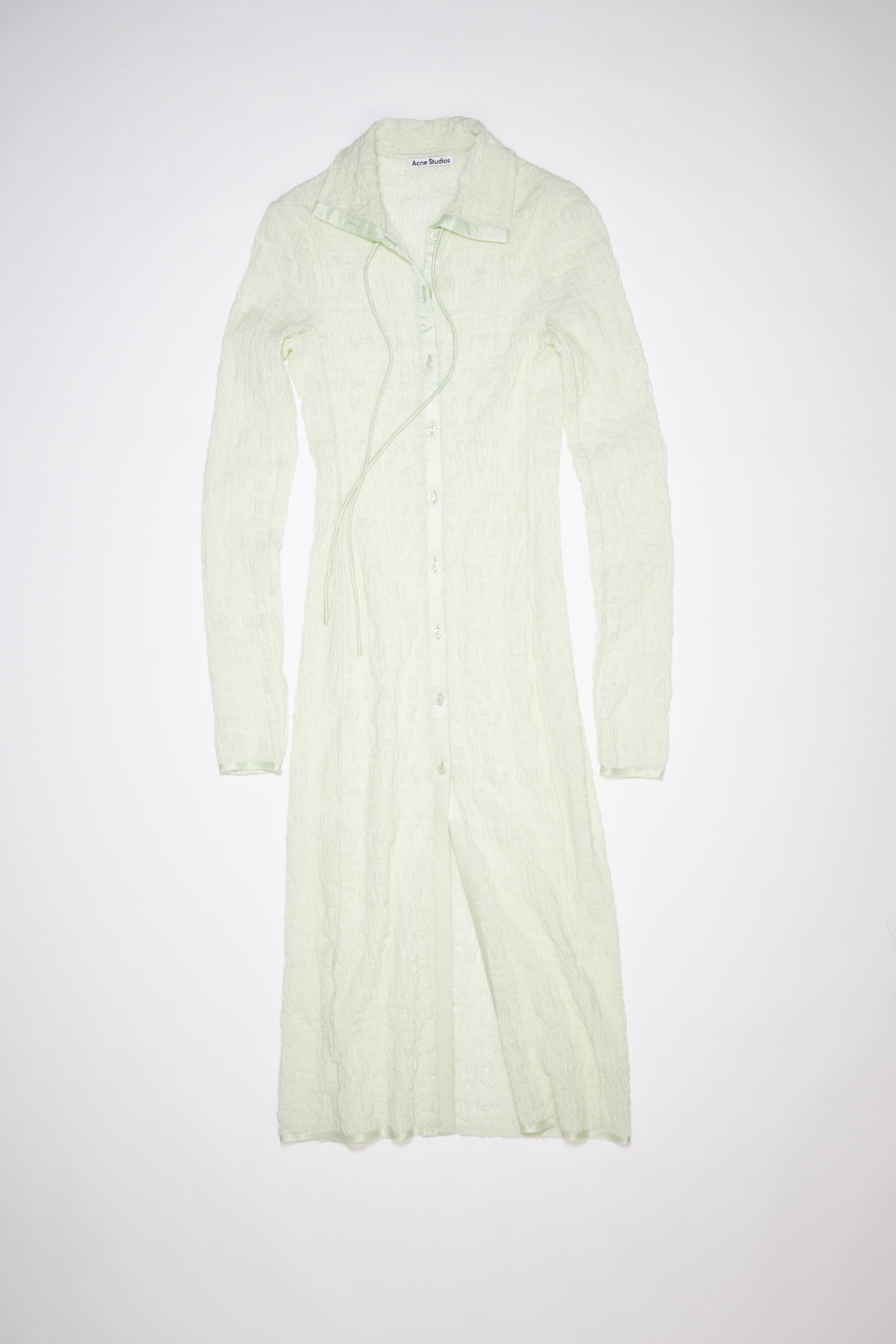 Long sleeve dress - Pale green - 1