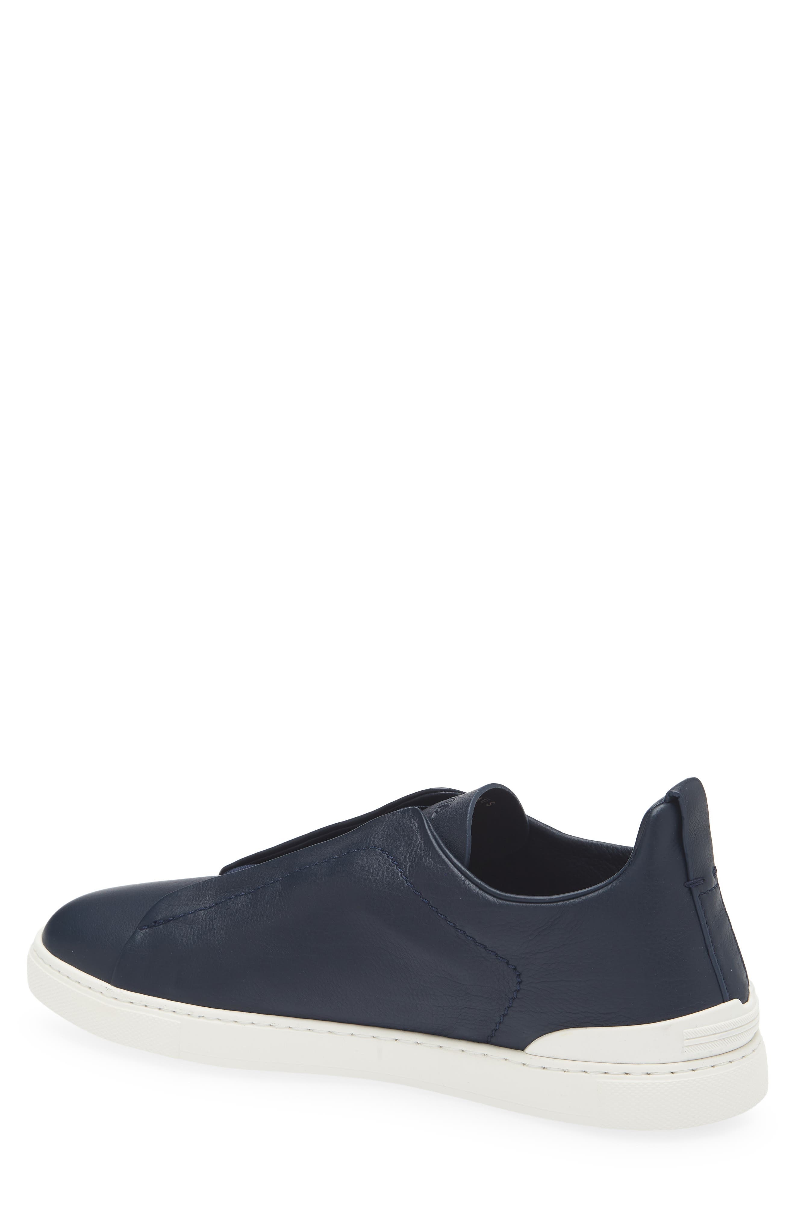 ZEGNA Triple Stitch™ Secondskin Sneaker in Blue at Nordstrom - 2