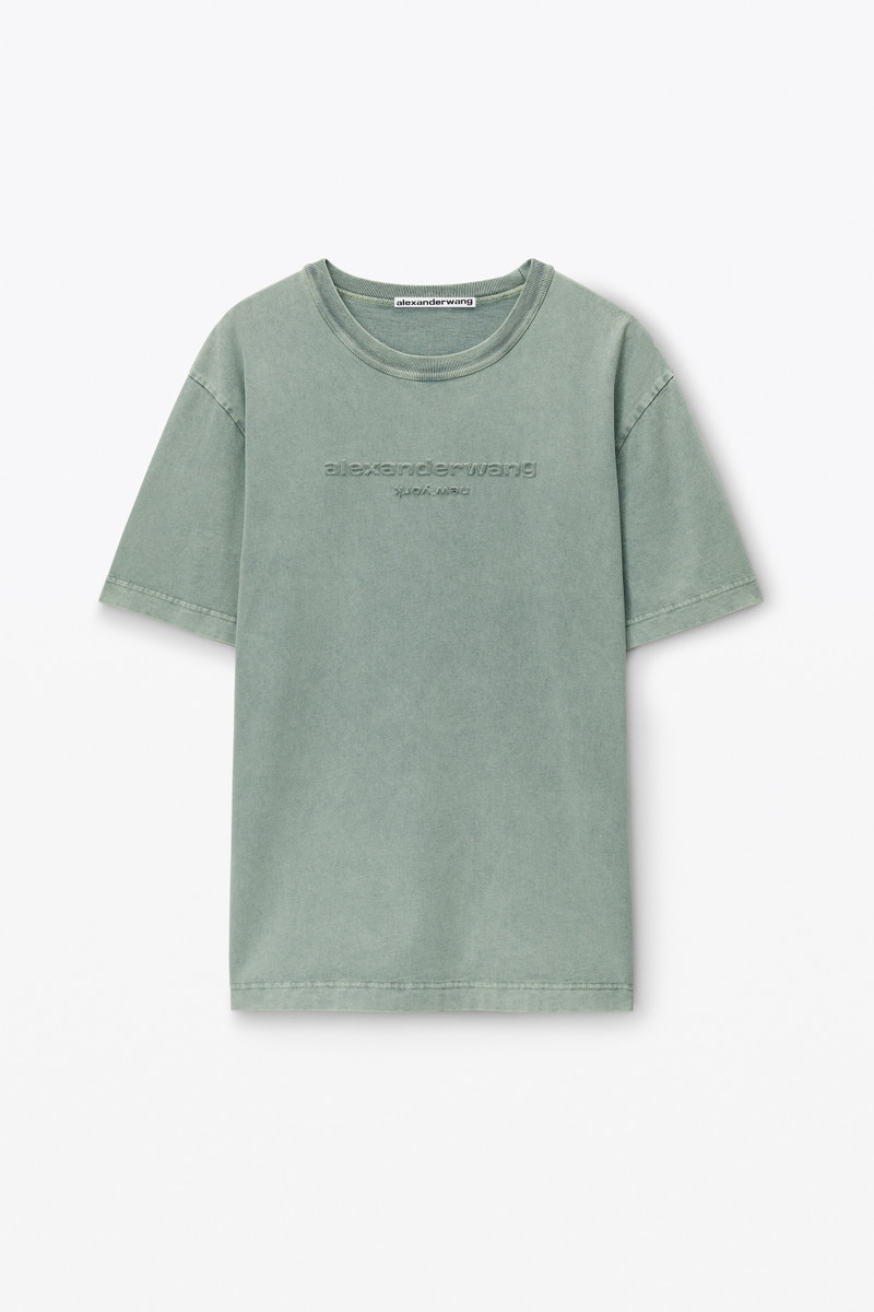 Acid Wash Tee in Cotton Jersey 1