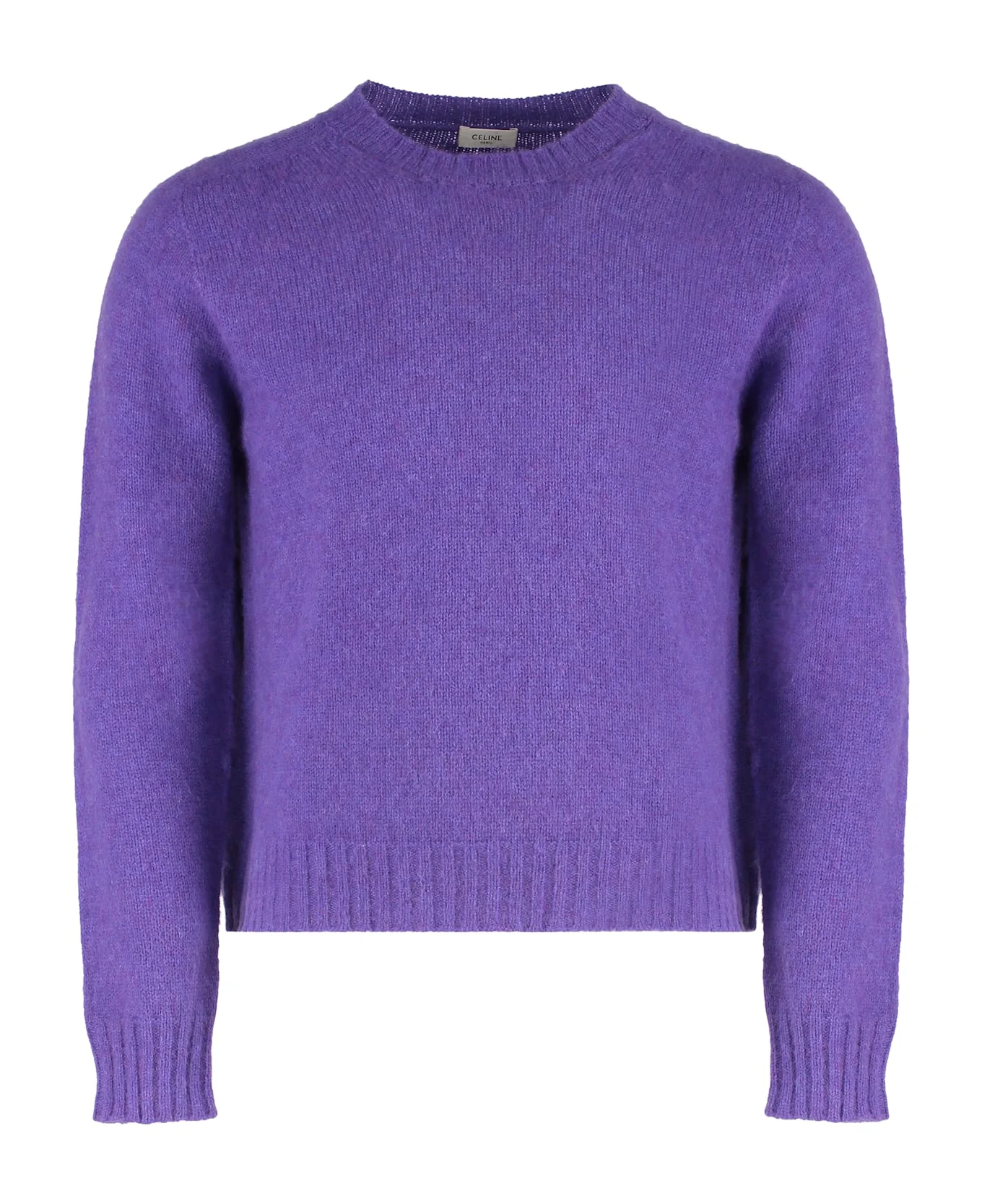 Crew Neck Sweater In Shetland Wool - 1