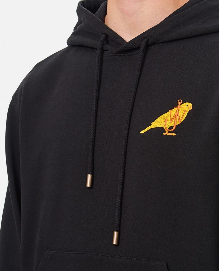 JW Anderson CANARY EMBROIDERY HOODIE | biffi | REVERSIBLE