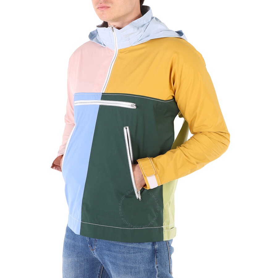 Comme Des Garcons Men's Green Colour-block Jacket - 6