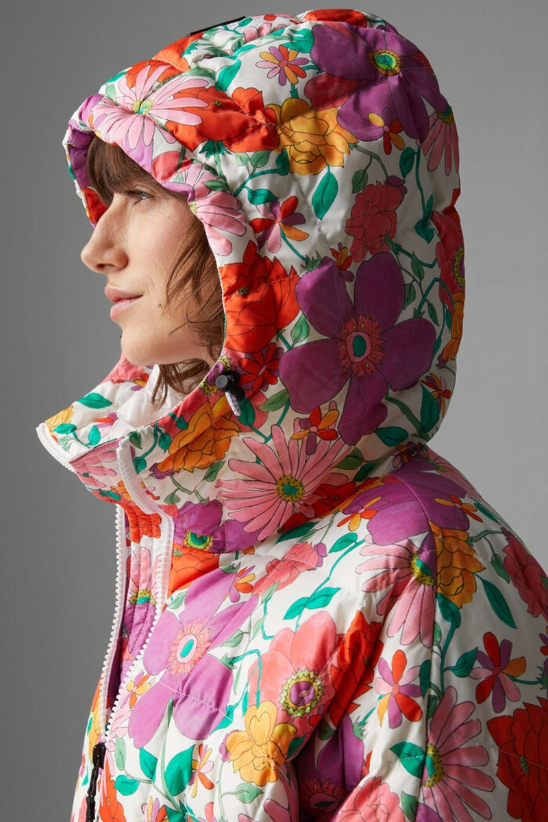 Yama Quilted coat in Violet/Pink 6