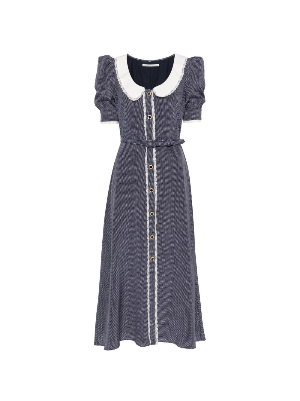 polka-dot midi dress - 1