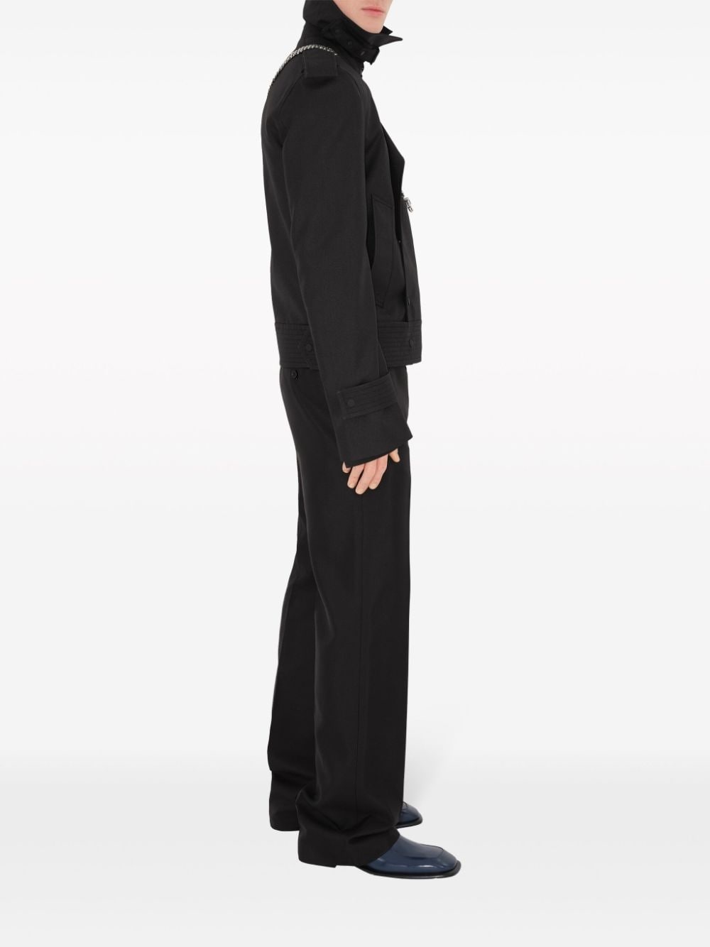 double-breasted trench-style jacket - 3