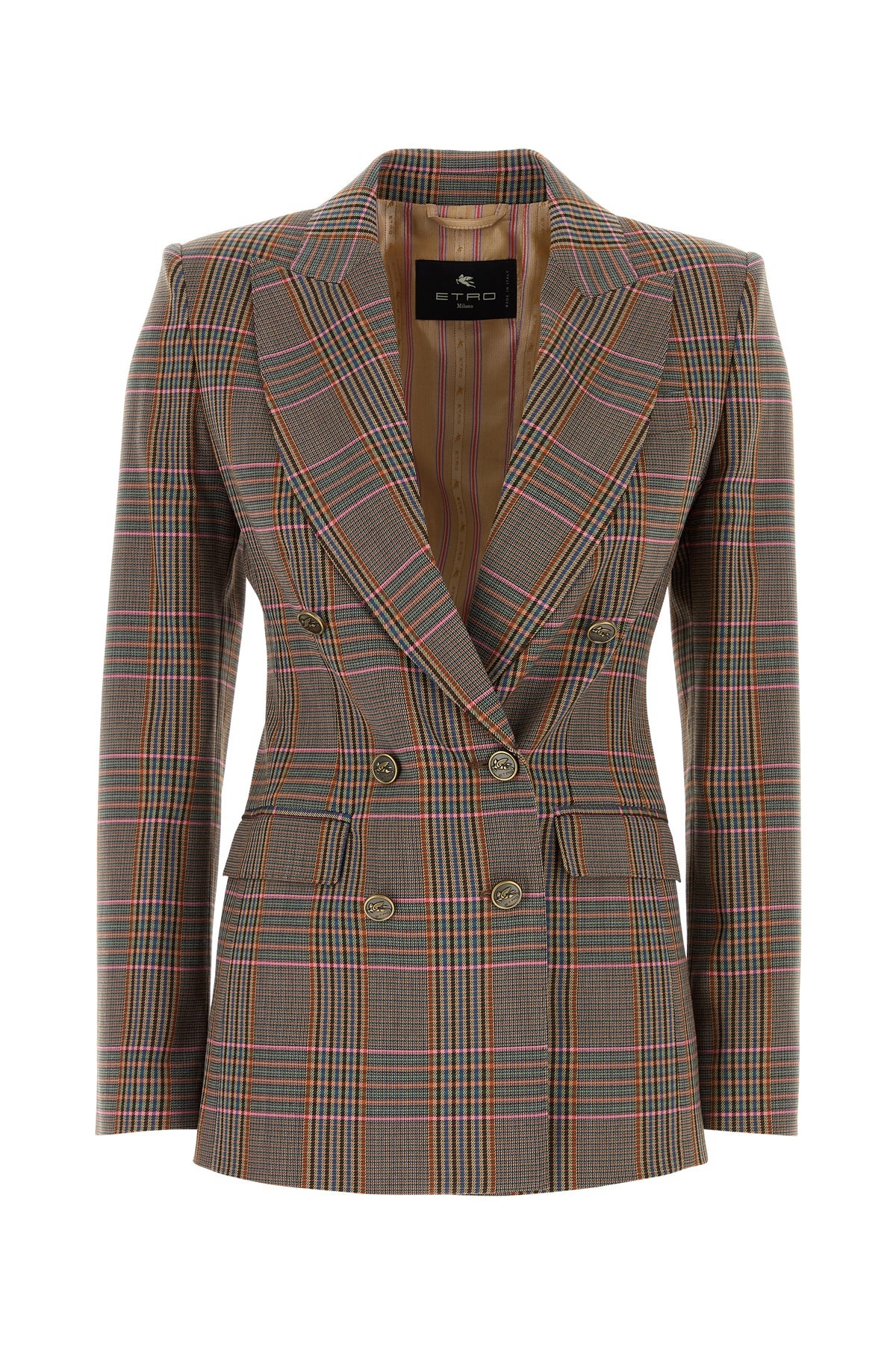 Embroidered stretch jersey blazer - 1