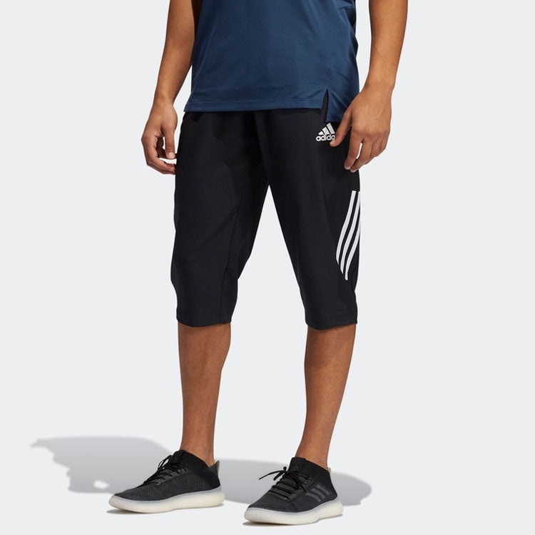 adidas Aero3s Capri Pb Training Sports Cropped Pants Black GM0329 - 2