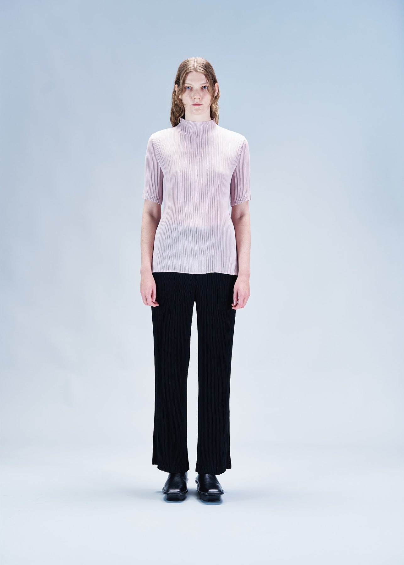 HATCHING PLEATS PANTS - 2
