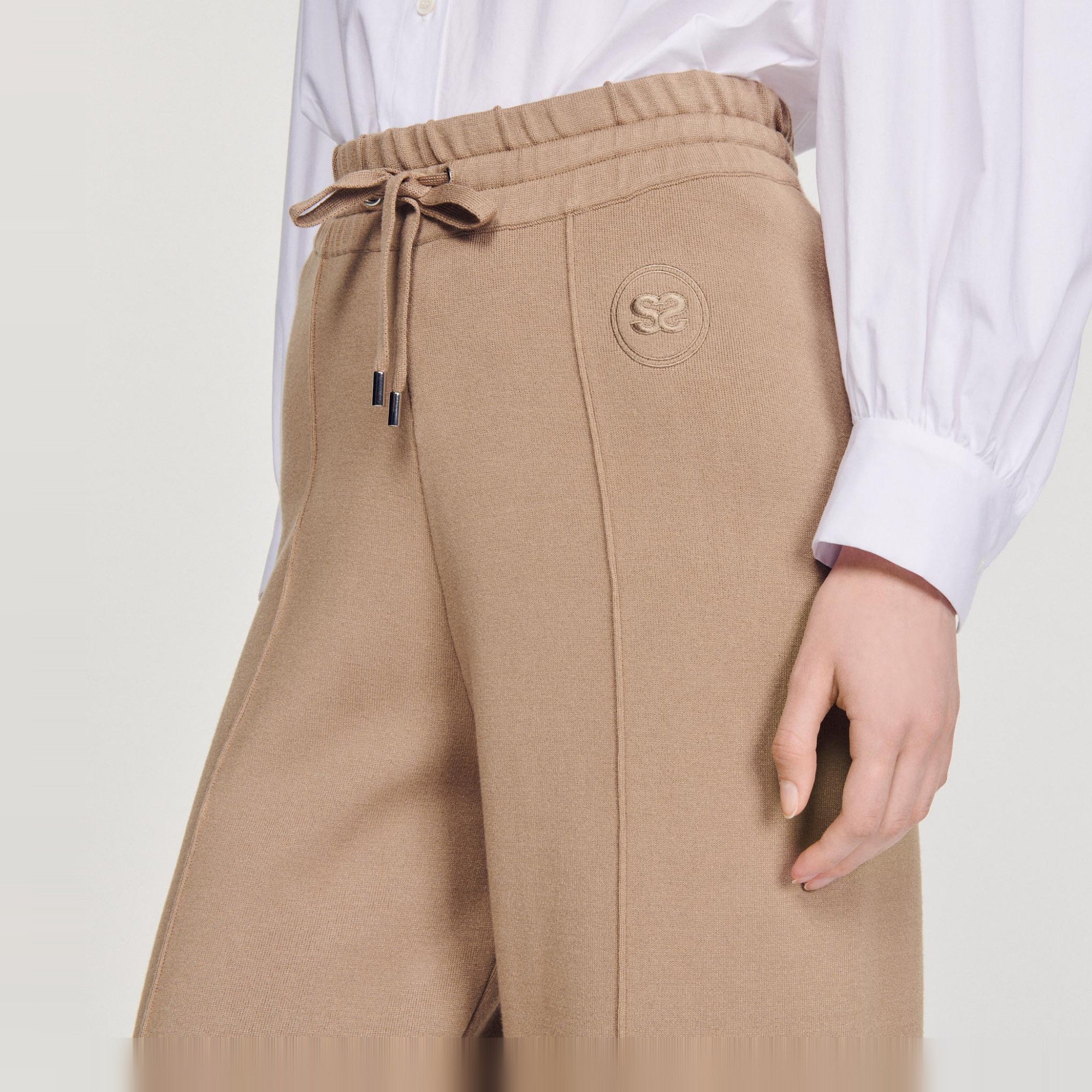Knitted straight-leg pants - 3