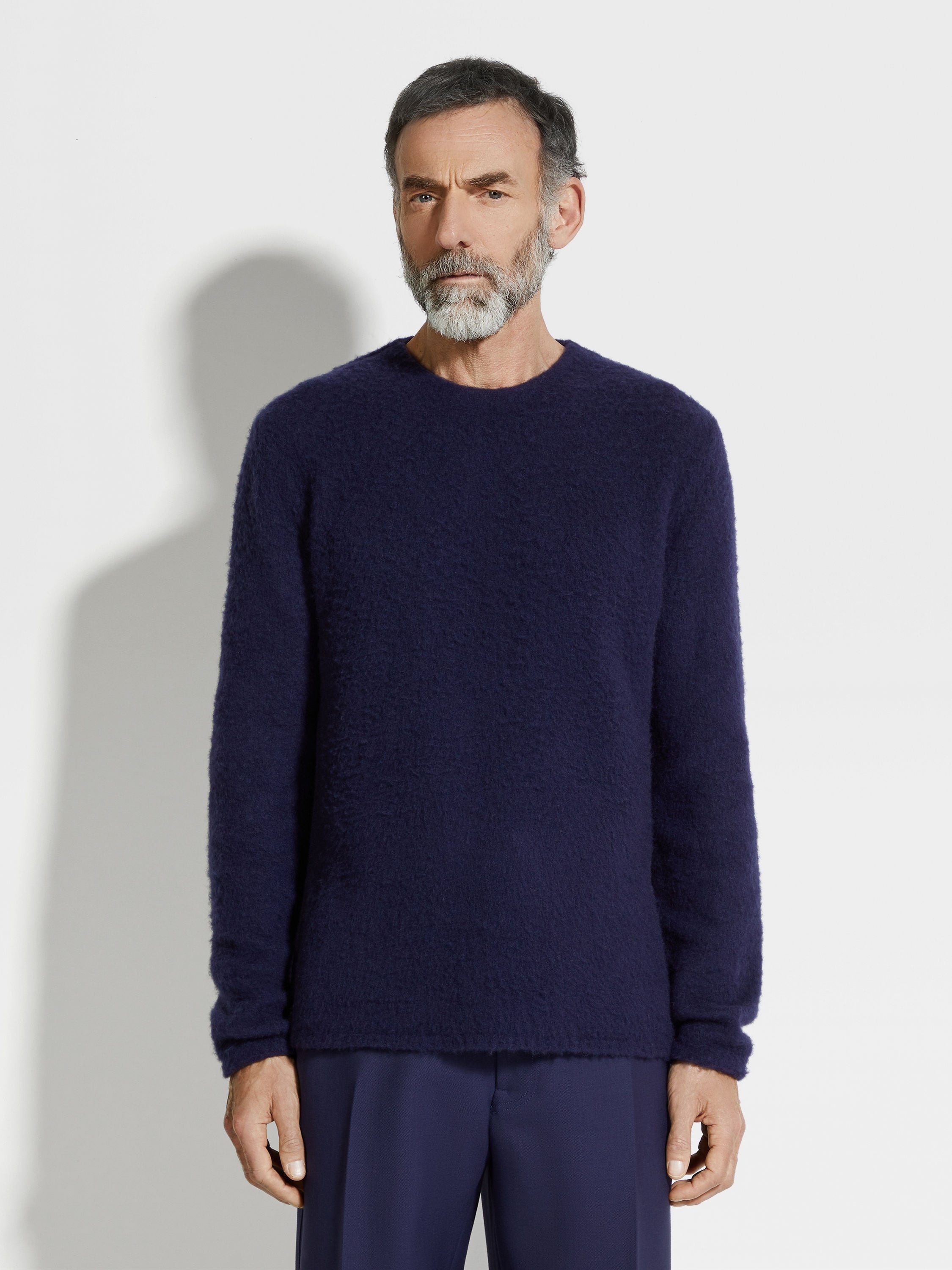 INK BLUE OASI CASHMERE CREWNECK - 4